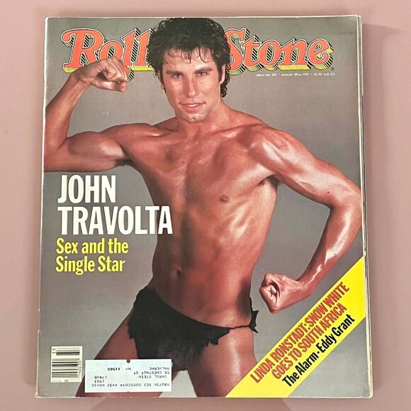 John Travolta - Vintage 80's Rolling Stone Magazine 1983- Issue #402 - Picture 1 of 5